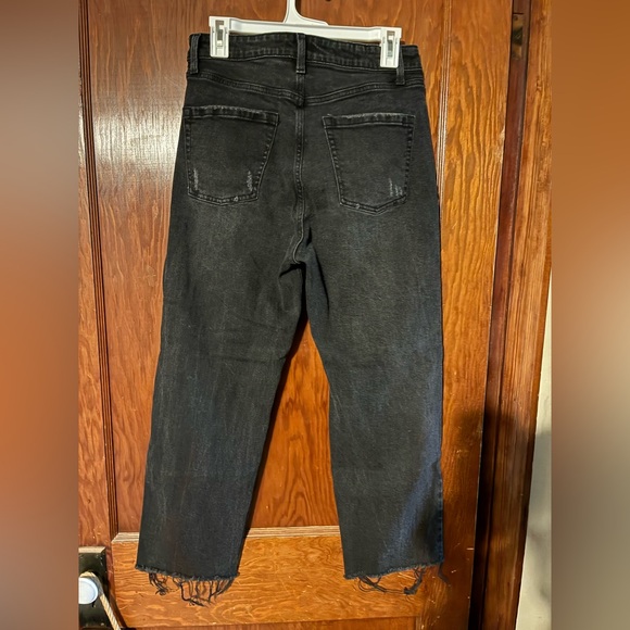 Highest Rise Straight Distressed Jeans - Picture 2 of 2